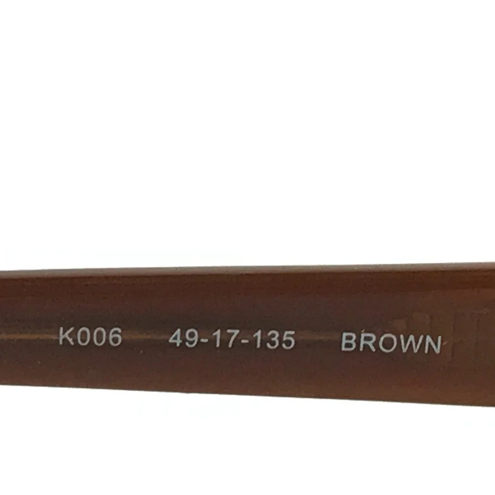 Converse Kids Eyeglasses Frames K006 BROWN Rectangular Half Rim 49-17-135